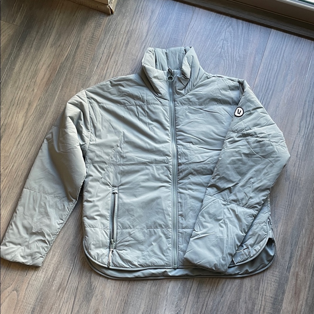 Vuori Light Gray Quilted Jacket